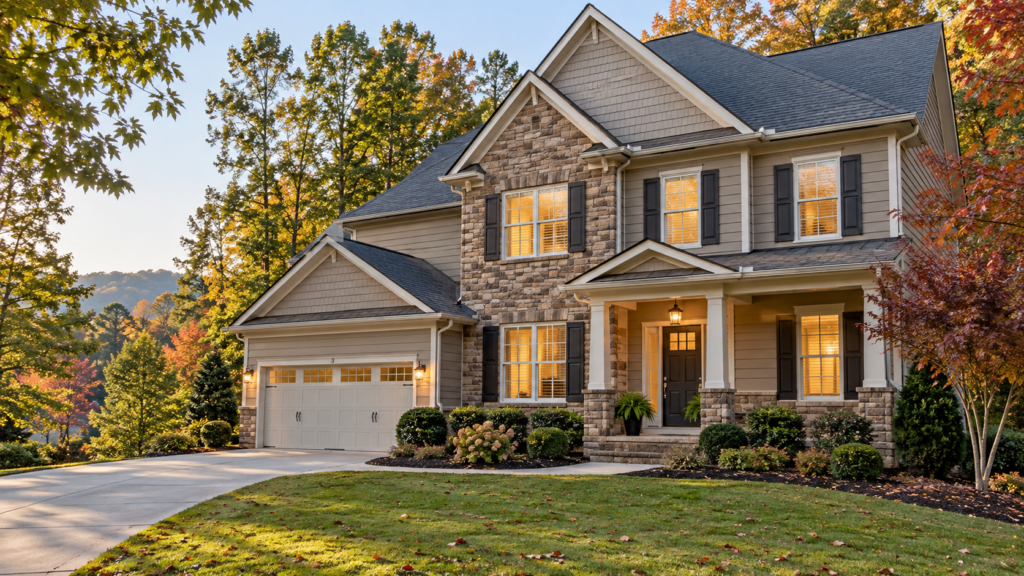 Well-maintained vacant home prepared for sale in North Georgia